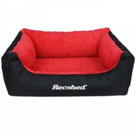 Legowiska dla psów - Recobed Kanapa Sargasso Czarny & Czerwony Rozm. M 80x65 cm - miniaturka - grafika 1