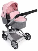 Wózki dla lalek - Bayer Chic 2000 Chic 2000 595-15 wózek dla lalek kombi Mika, melanż różowy 595-15 - miniaturka - grafika 1