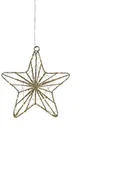 Oświetlenie świąteczne - Markslojd Ozdoba wisząca świetlna LED 0,6W Gwiazda 24cm złoty ELISE 703903 703903 - miniaturka - grafika 1