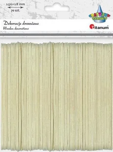 Patyki drewniane a"70szt.BG005 150x18x1,6mm - Zabawki kreatywne - miniaturka - grafika 2