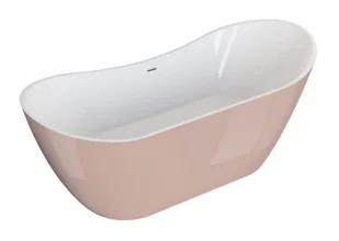 Polimat Wanna wolnostojąca 180x80x73,5 cm/230L akrylowa ,BIAŁA /RÓŻ POŁYSK 00405 - Wanny - miniaturka - grafika 2