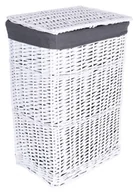 Kosze wiklinowe - Lumarko Lumarko Kosz wiklinowy 40x30x60 cm - 72L - biało-szary K.WIK. BIAŁY SZARY L  Goc - miniaturka - grafika 1