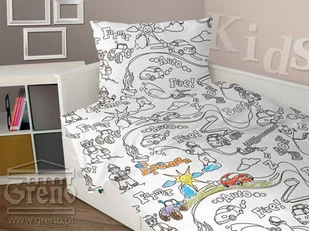 Greno Pościel do Kolorowania Boy + Mazaki 5905164102704 - Pościel dla dzieci - miniaturka - grafika 4