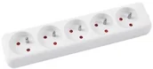 Listwy zasilające - OFFICE PRODUCTS Przedłużacz OFFICE PRODUCT, 5 gniazd, 1,5m, z uziemieniem, biały 13115121-14 - miniaturka - grafika 1