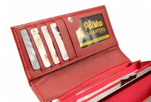 PolskaGalanteria.pl Portfel Damski PolskaGalanteria Długi Max z Klamrą Skóra Naturalna KP D18 Wzór II - Portfele - miniaturka - grafika 4