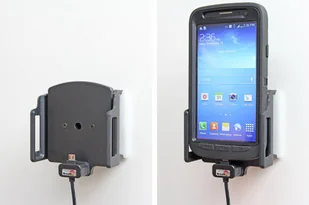 Brodit AB Uchwyt uniwersalny regulowany do smartfonów bez futerału oraz w futerale lub etui o wymiarach: 75-89 mm (szer.), 6-10 mm (grubość) z wbudowanym kablem Micro-USB oraz ładowarką samochodową 521628 - Uchwyty samochodowe do telefonów - miniaturka - grafika 4