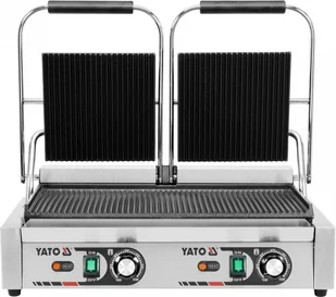 YATO PODWÓJNY GRILL KONTAKTOWY RYFLOWANY 58CM YATO YG-04560 - Piece, kotły  i płyty grzejne gastronomiczne - miniaturka - grafika 9