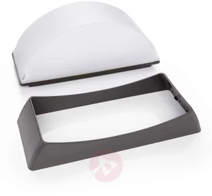 Lampenwelt Kinkiet zewnętrzny LED Alaxey, IP65, ciemnoszary - Lampy ogrodowe - miniaturka - grafika 3