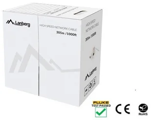 LANBERG Kabel UTP Cat.5e DRUT orange LCU5-12CU-0305-O LCU5-12CU-0305-O - Kable miedziane - miniaturka - grafika 3