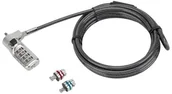 Akcesoria do serwerów - Targus Targus Defcon 3-in-1 Universal Combo Cable Lock ASP86RGL - miniaturka - grafika 1