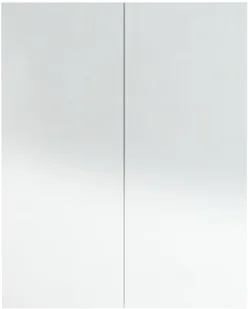 vidaXL Lumarko Szafka łazienkowa z lustrem, 60x15x75 cm, MDF, biel z połyskiem 331525 - Toaletki - miniaturka - grafika 6