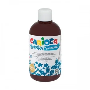 Carioca Farba tempera brązowa 500ml - Przybory szkolne - miniaturka - grafika 3