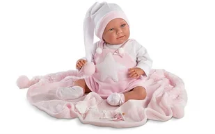 Llorens Śmiejąca się Oliwia w różowej piżamie 74024 - Lalki dla dziewczynek - miniaturka - grafika 3