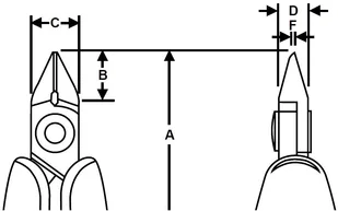 BAHCO ucinaki skośne Tapered, serii RX Micro, Ergo, rozmiar S 135,5mm, [RX 8143] - Kombinerki i obcęgi - miniaturka - grafika 2