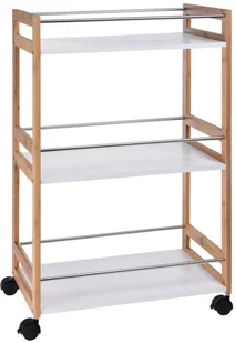 Szafka, wózek bambusowy na kółkach, 80x51x30 cm - Krzesła - miniaturka - grafika 2