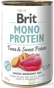 Brit Mono protein tuna & sweet potato 400g - Mokra karma dla psów - miniaturka - grafika 2