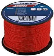 Poziomice, łaty, miary - Dedra Sznurek murarski na szpuli M90063 dł. 100 m - miniaturka - grafika 1