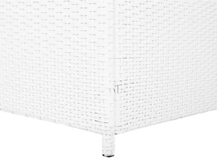 Beliani Skrzynia na poduchy rattanowa biała 158 x 63 cm MODENA - Pozostałe meble ogrodowe - miniaturka - grafika 8