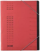 Teczki i skoroszyty - Elba Teczka na dokumenty chic, na format A4, z kartonu, 12 przegródek, czerwona 42496RO - miniaturka - grafika 1