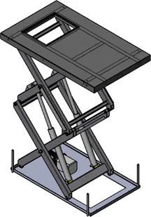 018 Podnośnik podest nożycowy udźwig 2000 kg wymiary platformy 2600x1300mm wysokość podnoszenia min/max 530-3530mm moc 3kW) 01878948 78948-uniw - Podnośniki - miniaturka - grafika 3