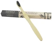 Nici dentystyczne - Sanso Cosmetics Sanso Cosmetics Ekologiczna Bambusowa Szczoteczka do zębów dla dorosłych - miniaturka - grafika 1