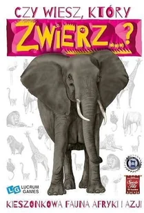Lucrum Games Czy wiesz, który zwierz...$324 Kieszonkowa fauna Afryki i Azji - Gry planszowe - miniaturka - grafika 2