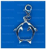 Wróżbiarstwo i radiestezja - CISZAK Charms para Delfinów - srebro - miniaturka - grafika 1