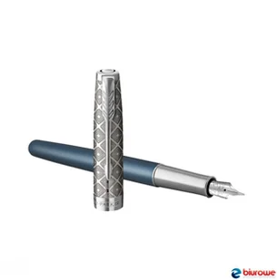 Parker Pióro wieczne F) SONNET PREMUM METAL & BLUE GT 18karatów 2119743 2119743 - Pióra wieczne - miniaturka - grafika 3