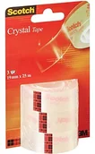 Taśmy klejące - Scotch a61925r3 Crystal taśmy klejącej, 19 MM X 25 m, przezroczysty, 3 rolki 6-1925R3 - miniaturka - grafika 1