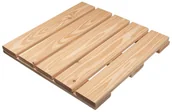 Podesty i deski tarasowe - DLH Podest tarasowy drewniany 50x50x4 cm modrzew naturalny - miniaturka - grafika 1