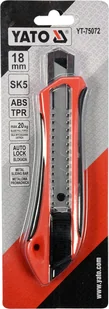 Yato NOŻYK Z OSTRZEM ŁAMANYM 18MM YT-75072 YT-75072 - Nożyce i noże - miniaturka - grafika 3