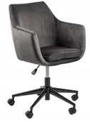 Fotele i pufy dla dzieci - Fotel biurowy na kółkach Nora VIC szary - miniaturka - grafika 1