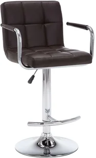 vidaXL Stołki barowe, 2 szt., brązowe, sztuczna skóra - Taborety i hokery - miniaturka - grafika 11