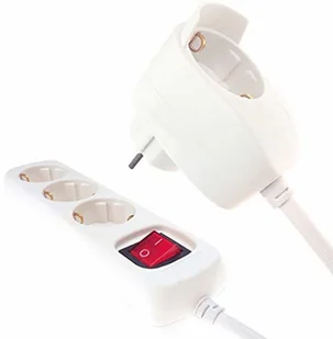 REV Listwa zasilająca Multiple Socket Powersplit2 m 3+1-fold with switch whi - Listwy zasilające - miniaturka - grafika 2