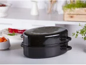 Formy do ciast - Emalia Silesia Rybnik Brytfanna emaliowana Silesia Rybnik 30 cm - miniaturka - grafika 1