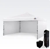Pawilony ogrodowe - BRIMO Namiot promo 4x4m - plus 3 ściany - Bialy - miniaturka - grafika 1
