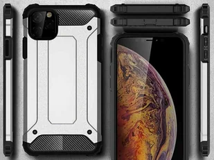 Alogy Etui Hard Armor do Apple iPhone 11 Pro Max srebrne 7152X27 - Etui i futerały do telefonów - miniaturka - grafika 4