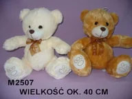 Maskotki i pluszaki - Sun-day Miś siedzący średni 2kol z kokardą "Its a Boy" - miniaturka - grafika 1