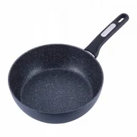 Patelnie - Kamille Patelnia głęboka gruba marmurowa 26cm 5393MR - miniaturka - grafika 1