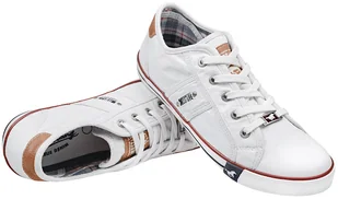 Mustang Trampki 36C0024 Białe 1099-302-1 Weiss 27373 - Trampki damskie - miniaturka - grafika 4