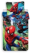 Pościel dla dzieci - Jerry Fabrics Spiderman Character CHILDRENs pościel z zamkiem błyskawicznym poszewka na kołdrę 140 x 200 cm i poszewki na poduszkę 70 x 90 cm, bawełna, Multicolored, 200 x 140 x 0.5 cm 17BS278 - miniaturka - grafika 1