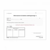 Druki akcydensowe - Firma krajewski Skierowanie na badabia RTG [Mz/Rtg-4] Mz/Rtg-4 - miniaturka - grafika 1