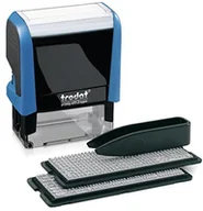 Pieczątki - Trodat Printy 4913 typomatic do samodzielnego informacji, Maximum 5 linijek tekstu, błękitny 9008056431466 - miniaturka - grafika 1