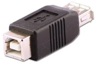 Lindy Adapter USB USB-A USB-B czarny 71228 - Adaptery i przejściówki - miniaturka - grafika 2