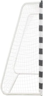 VidaXL Bramka do piłki nożnej, 300x200x90 cm, metalowa, czarno-biała 91954 VidaXL - Piłka nożna - miniaturka - grafika 3