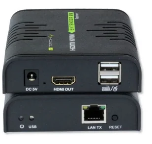 TECHLY TECHLY Extender HDMI + USB po skrętce Cat.5/5e/6 120m 028214 - Pozostałe akcesoria sieciowe - miniaturka - grafika 4