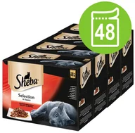 Mokra karma dla kotów - Sheba Zestaw mieszany Selection w sosie, 48 x 85 g - Pyszna Różnorodność w sosie - miniaturka - grafika 1