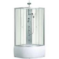 Kabiny prysznicowe - Novoterm Karolina White 90x90 - miniaturka - grafika 1