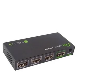 Techly Przełącznik HDMI 3/1 z pilotem, 4K2K UHD 3D, czarny 309913 - Adaptery i przejściówki - miniaturka - grafika 6