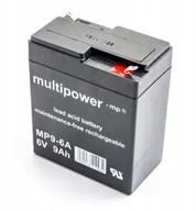 Baterie do zasilaczy awaryjnych UPS - Akumulator Multipower MP9-6A 6V 9Ah Agm - miniaturka - grafika 1